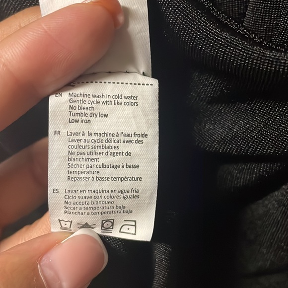 ReVamped Size Small Black Asymmetric Adjustable Strap Dress with Slit NWOT $30 - Picture 11 of 13